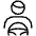Driver Driving A Car Icon from Ultimate Light Set