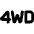 Four Wheel Drive Icon from Ultimate Bold Set