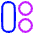 Dashboard Circle Vertical Pill 2 Icon from Plump Neon Set