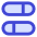 Dashboard Horizontal Pills Split 1 Icon from Sharp Duo Set