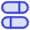 Dashboard Horizontal Pills Split 1 icon - Free transparent PNG, SVG. No sign up needed.
