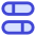 Dashboard Horizontal Pills Split 2 Icon from Sharp Duo Set | Free Download as SVG Vector and Transparent PNG | Streamline icons