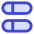 Dashboard Horizontal Pills Split Left Icon from Sharp Duo Set