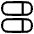 Dashboard Horizontal Pills Split Right Icon from Plump Line Set