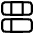 Dashboard Horizontal Rectangle 6 Icon from Plump Line Set