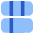 Dashboard Horizontal Rectangle 6 Icon from Plump Flat Set