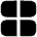Dashboard Horizontal Rectangle Half Icon from Flex Solid Set