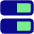 Dashboard Horizontal Rectangle Half Icon from Core Pop Set