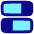 Dashboard Horizontal Rectangle Split 1 Icon from Plump Pop Set