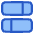 Dashboard Horizontal Rectangle Split 1 Icon from Plump Duo Set