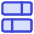 Dashboard Horizontal Rectangle Split 1 icon - Free transparent PNG, SVG. No sign up needed.