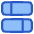 Dashboard Horizontal Rectangle Split 2 Icon from Plump Duo Set