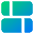 Dashboard Horizontal Rectangle Split 2 Icon from Core Gradient Set