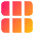Dashboard Horizontal Rectangle Thirds Icon from Core Gradient Set