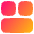 Dashboard Square Horizontal Rectangle 2 Icon from Plump Gradient Set