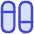 Dashboard Vertical Pills Split 2 Icon from Flex Duo Set | Free Download as SVG Vector and Transparent PNG | Streamline icons