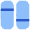 Dashboard Vertical Rectangle Split 2 Icon from Flex Flat Set