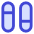 Dashboard Vertical Pills Split 2 Icon from Sharp Duo Set