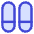 Dashboard Vertical Pills Split Bottom icon - Free transparent PNG, SVG. No sign up needed.