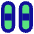 Dashboard Vertical Pills Thirds Icon from Sharp Pop Set