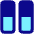 Dashboard Vertical Rectangle Half Icon from Core Pop Set