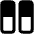 Dashboard Vertical Rectangle Half Icon from Core Remix Set