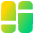 Dashboard Vertical Rectangle Split 1 Icon from Plump Gradient Set
