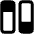 Dashboard Vertical Rectangle Split 2 Icon from Core Remix Set