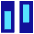 Dashboard Vertical Rectangle Split 2 Icon from Sharp Pop Set