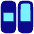 Dashboard Vertical Rectangle Split 3 Icon from Plump Pop Set