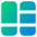 Dashboard Vertical Rectangle Split 4 Icon from Core Gradient Set