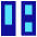 Dashboard Vertical Rectangle Split 4 Icon from Sharp Pop Set