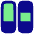 Dashboard Vertical Rectangle Split 4 Icon from Plump Pop Set