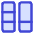Dashboard Vertical Rectangle Split 6 Icon from Core Duo Set