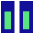 Dashboard Vertical Rectangle Split Top Icon from Sharp Pop Set