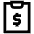 Dollar Clipboard Icon from Atlas Line Set