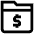 Download free Dollar Folder PNG, SVG vector icon from Atlas Line set.