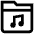 Music Folder Icon from Atlas Line Set