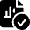 Data File Bars Check Icon from Ultimate Bold Set