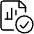 Data File Bars Check Icon from Ultimate Light Set