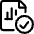 Data File Bars Check Icon from Ultimate Regular Set