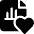 Data File Bars Heart Icon from Ultimate Bold Set