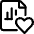 Data File Bars Heart Icon from Ultimate Regular Set