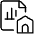 Data File Bars Home Icon from Ultimate Light Set