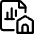 Data File Bars Home Icon from Ultimate Regular Set