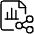 Data File Bars Share Icon from Ultimate Light Set