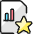 Data File Bars Star Icon from Ultimate Colors Set | Free Download as SVG Vector and Transparent PNG | Streamline icons