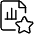 Data File Bars Star Icon from Ultimate Light Set