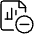 Data File Bars Subtract Icon from Ultimate Light Set