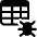 Workflow Data Table Bug Icon from Ultimate Bold Set